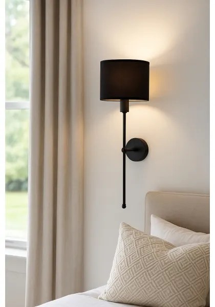 Lampada da parete MADELA 1xE14/40W/230V nera