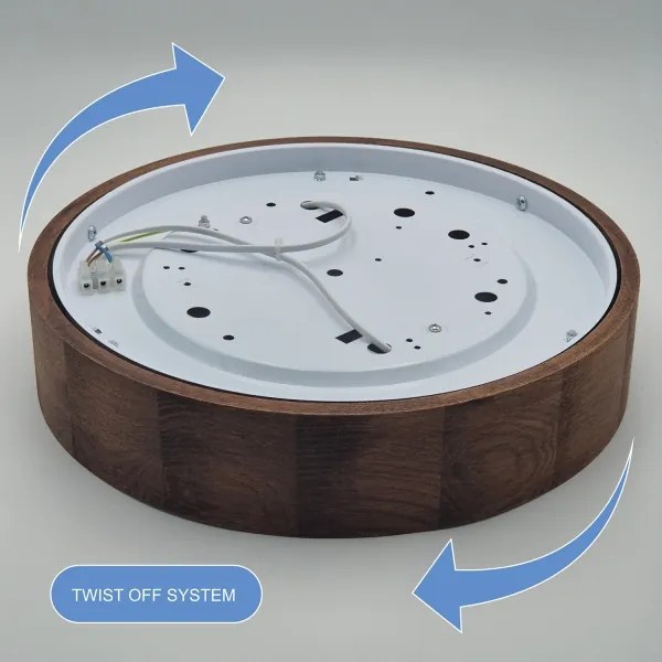 Brilagi - Lampada LED da soffitto CARVALHO 2xE27/60W/230V ciliegio 37 cm