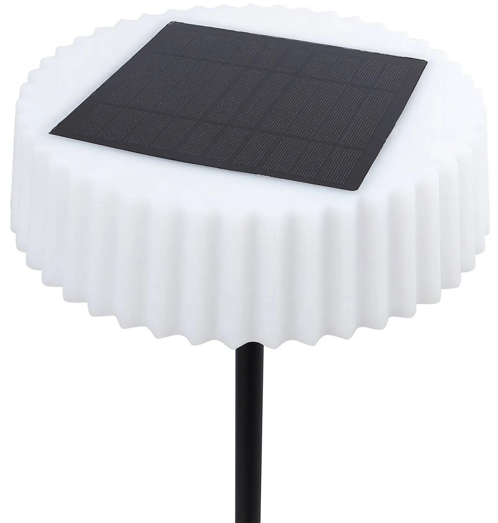 Lindby Lampada LED da pavimento Samine, nero, metallo, dimmerabile