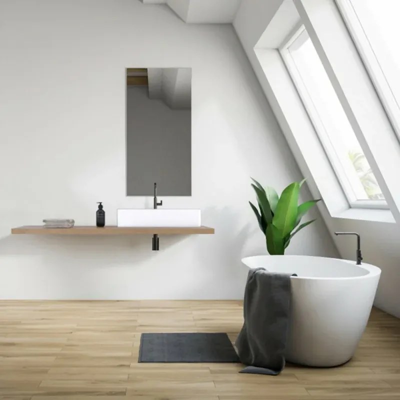 Sifone lavabo nero opaco quadrato universale in ottone