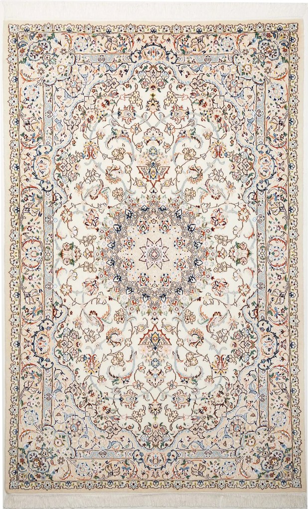 Nain Tappeto 210 x 140 Beige (Iran) Annodato A Mano