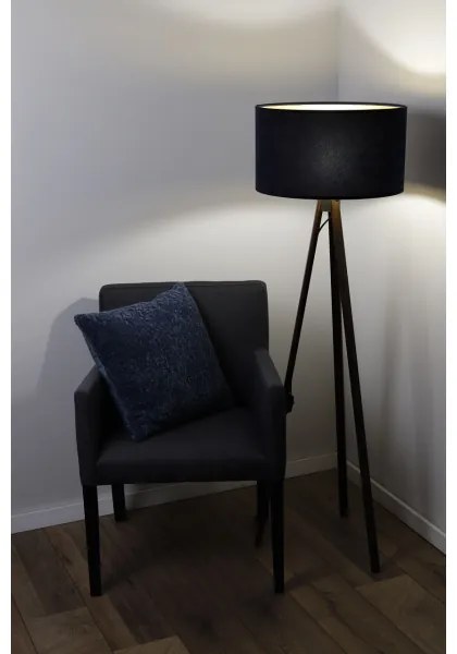 Lampada da terra STANDART 1xE27/60W/230V blu/wenge