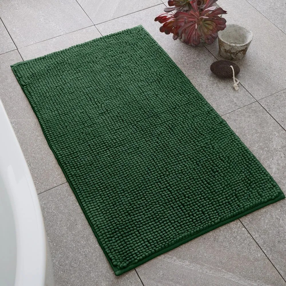 Tappetino per il bagno verde scuro 50x80 cm Bobble – Catherine Lansfield