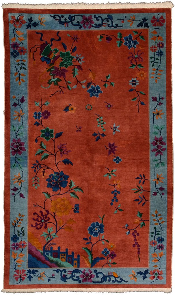 Peking Tappeto orientale 210 x 130 Rosso (Cina) Annodato A Mano