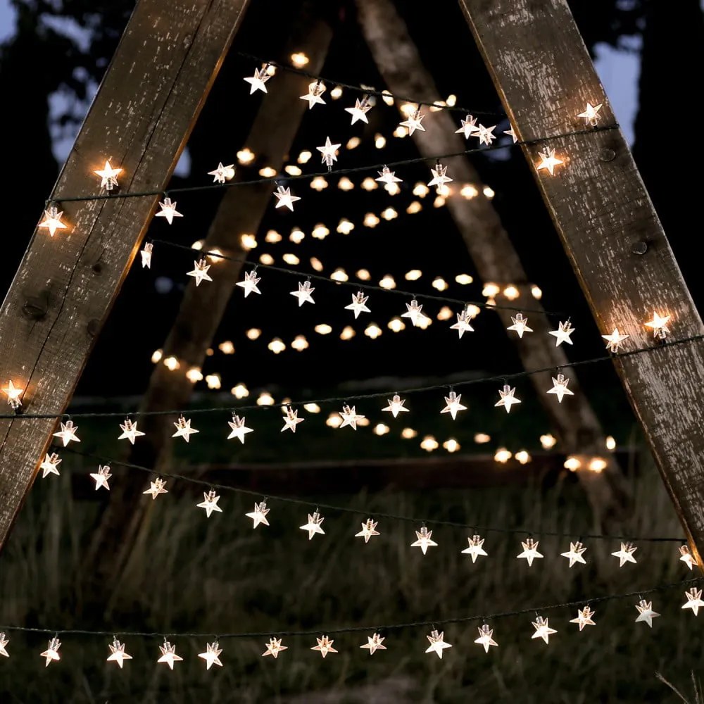 Catena luminosa LED verde scuro Star, 100 luci, lunghezza 12,5 m - DecoKing