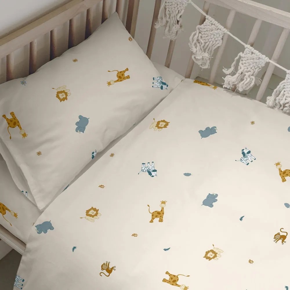 Biancheria da letto per culla in cotone 100x120 cm Animals - Happy Friday