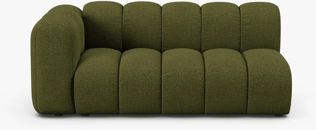 Modulo Lupine 3 posti con bracciolo in bouclé – L175 cm