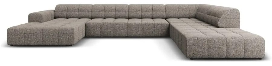 Divano angolare in grigio scuro (con penisola a destra/a forma di "U") Chicago – Cosmopolitan Design