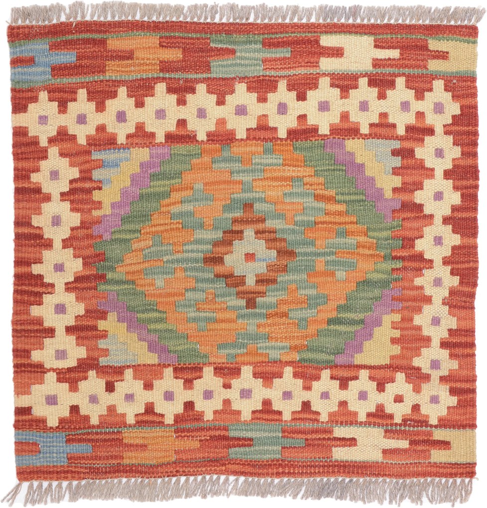 Kilim Tappeto orientale 50x50 (Pakistan) Tessuto A Mano