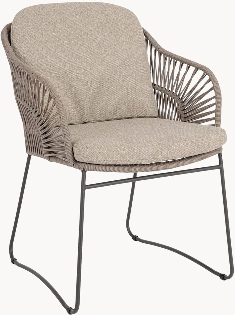 Set di 2 poltroncine da giardino in metallo Carles