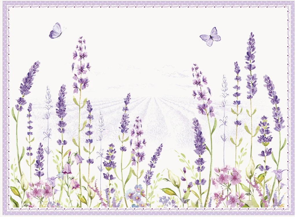 Set di 4 tovagliette americane Lavender Field