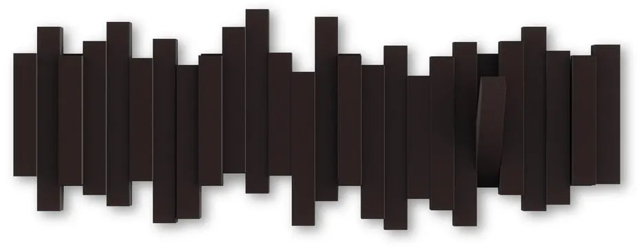 Appendiabiti da parete in plastica marrone scuro Sticks - Umbra