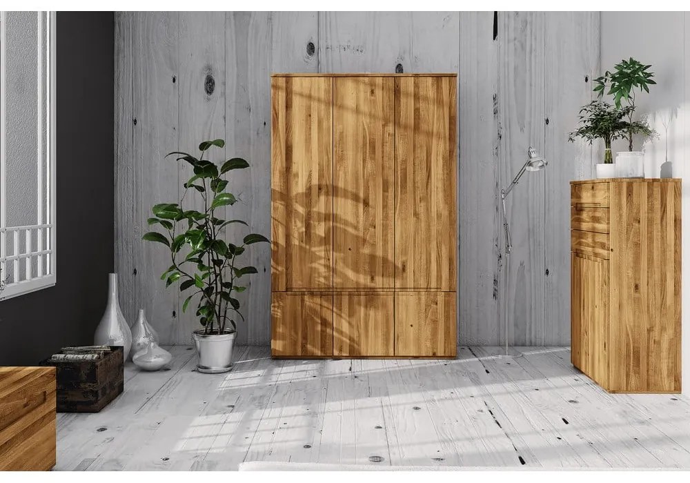 Armadio in rovere 135x206 cm Vento 3 - The Beds