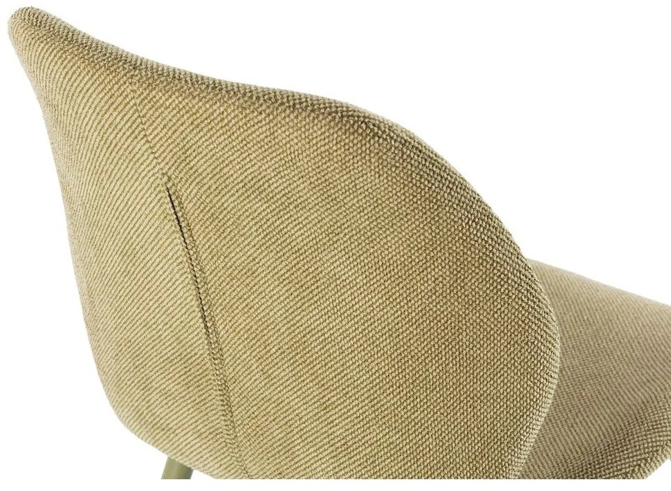 Sedie da pranzo in set verdi in imbottito 4 pz Ansu – Marckeric