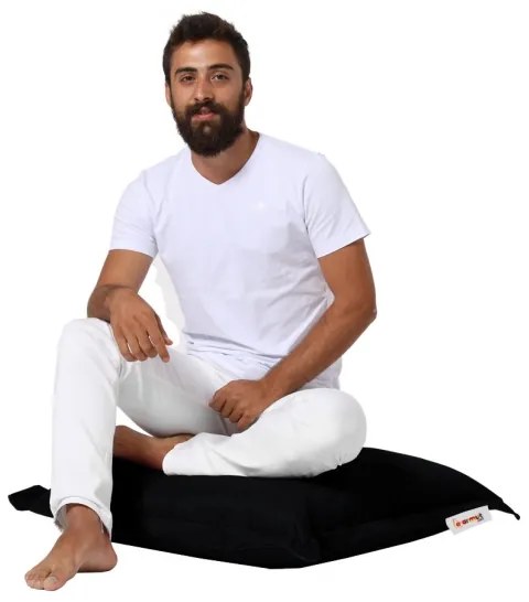 Cuscino da terra  70x70 cm nero