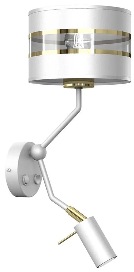 Lampada da parete ULTIMO 1xE27/40W/230V + 1xGU10/MR11/7W bianco