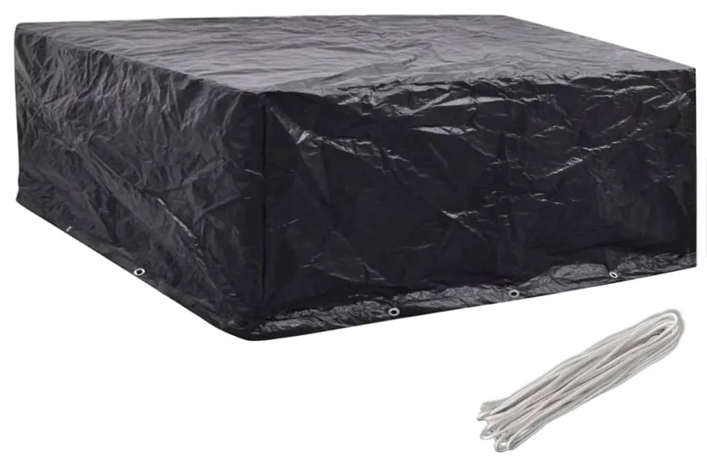 Coperture arredi giardino 2 pz 10 occhielli 260x260x90 cm