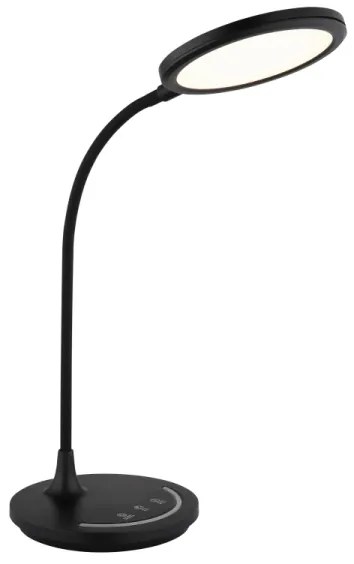 Globo 58483 - Lampada da tavolo touch dimmerabile KENNY LED/12W/230V nera