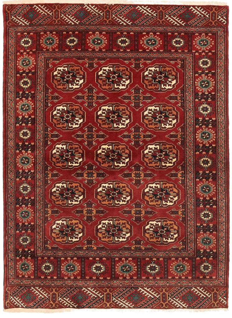 Turkmen Tappeto persiano 110 x 150 Rosso (Iran) Annodato A Mano