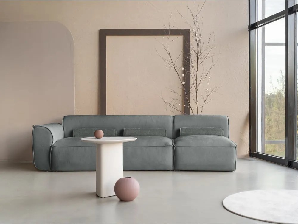 Chaise lounge componibile verde (con penisola a sinistra) Flex Felix – Miuform