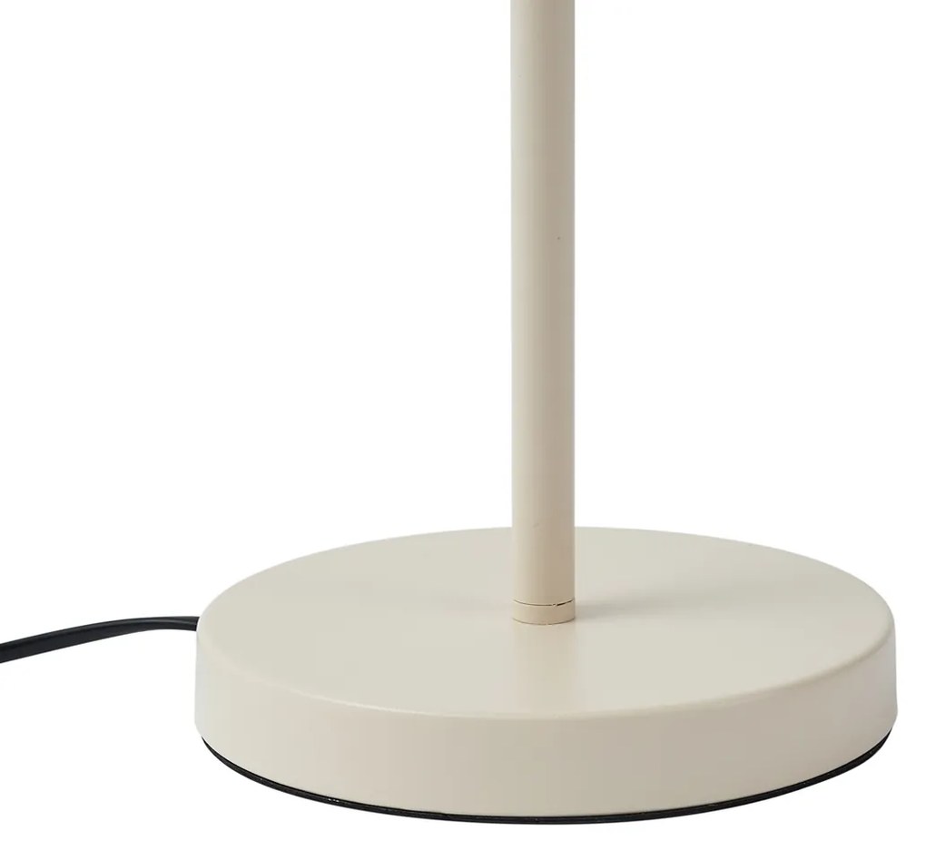 Lampada da tavolo retrò beige acciaio 45 cm - Pauly