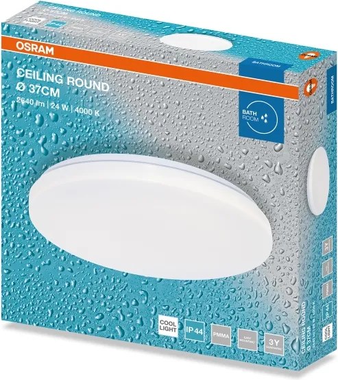 Osram - Plafoniera LED da bagno CEILING ROUND LED/24W/230V Ø 37 cm IP44 bianco
