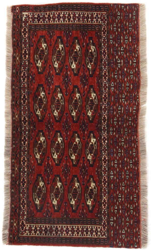 Turkmen Tappeto 60x120 (Iran) Annodato A Mano