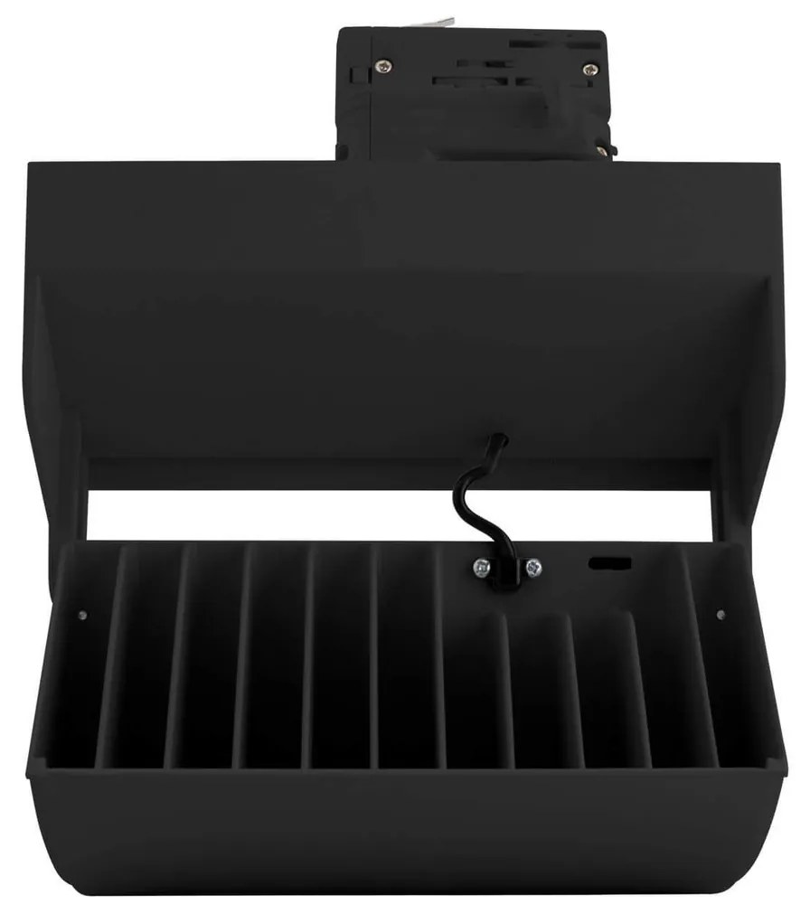 Faro LED 44W per Binario Trifase 100° Nero con driver Philips CRI92 Colore Bianco Caldo 3.000K