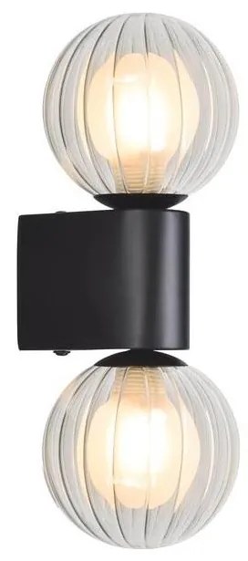 Rabalux 75022 - Applique COLZAR 2xG9/3,5W/230V IP44 nero