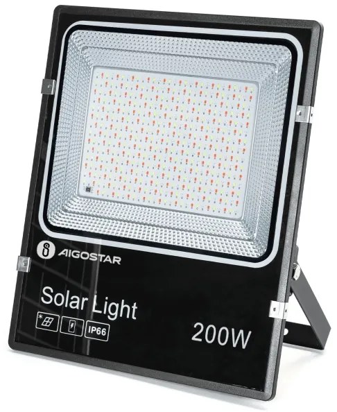 Aigostar - LED RGB Faro solare dimmerabile LED/200W/3,2V IP66 + +TC