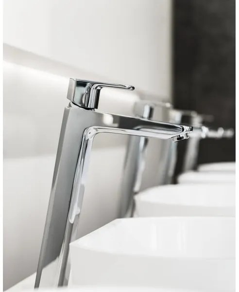 Ravak X070130 - Miscelatore per lavabo FREE 33,4 cm, finitura cromo lucido
