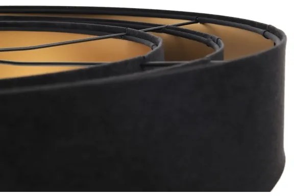 Lampadario su corda TRINITI 1xE27/60W/230V nero/oro