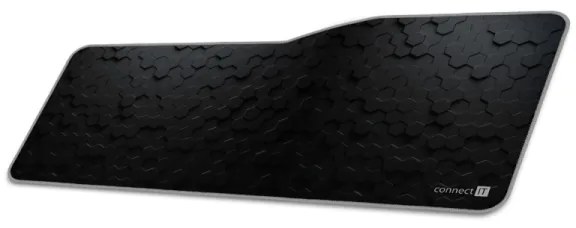 CONNECT IT CMP-2000-XL - Tappetino per tastiera e topo 79,5x34,5 cm nero