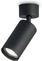 Plafoniera Moderna Dynamite Metallo Nero 1 Luce Gu10 7W 3000K Luce Calda