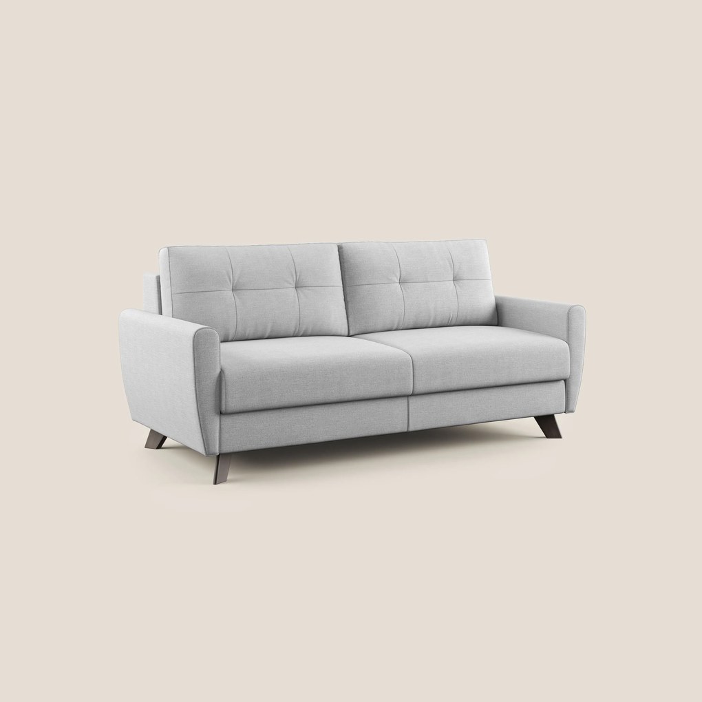 Callisto Divano letto matrimoniale in tessuto ecosostenibile grigio 168 cm (mat. 120x197)