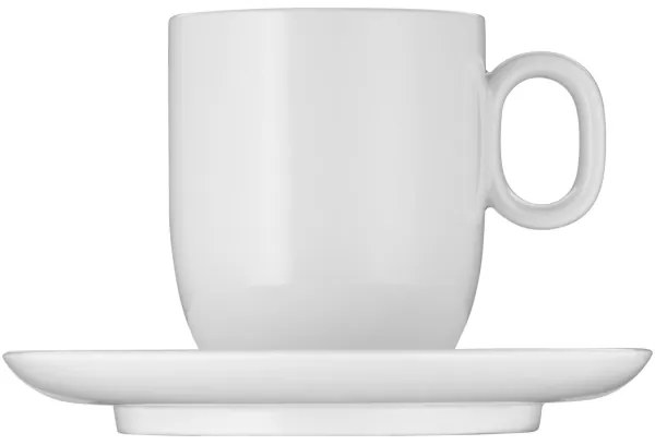 WMF - SET 2x Tazza di crema di caffè con piattino BARISTA 170 ml bianco