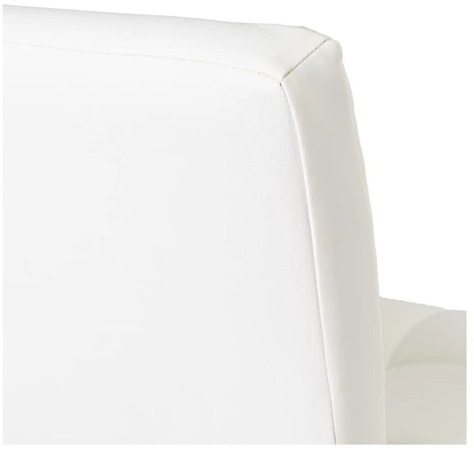 Sgabelli da bar bianchi ad altezza regolabile in similpelle in set di 2 (altezza seduta 93 cm) - Casa Selección