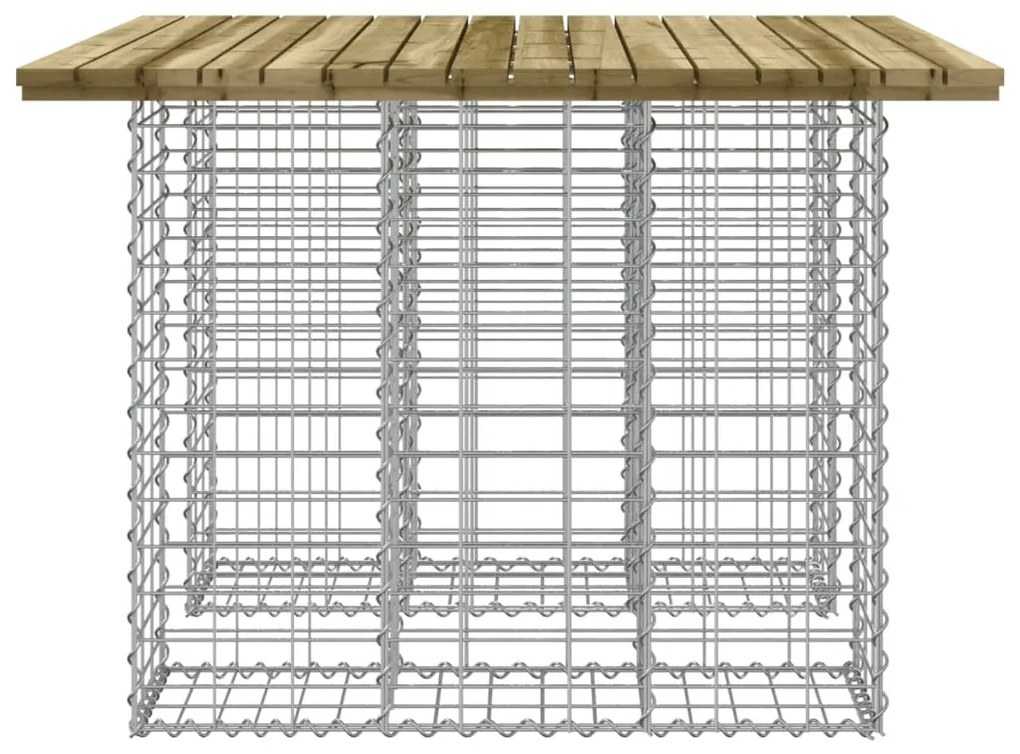 Panca da Giardino Design Gabbione 100x102x72 cm Pino Impregnato