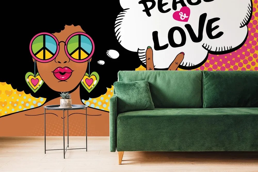 Carta da parati autoadesiva – Vita in pace - PEACE & LOVE