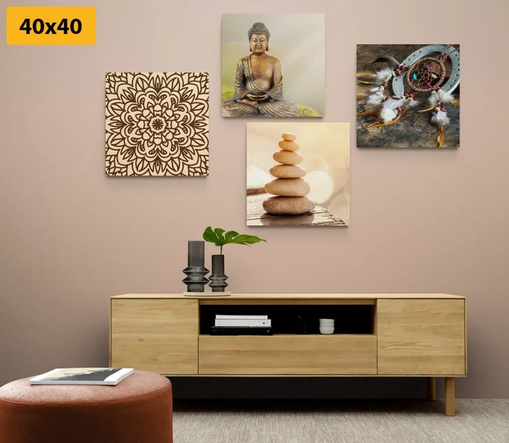 Set di quadri – Buddha armonioso