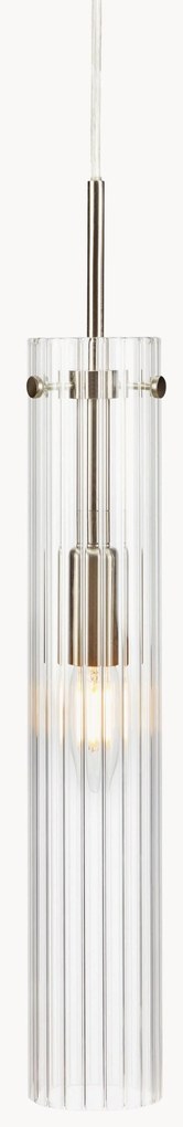 Lampada a sospensione piccola in vetro Tubo