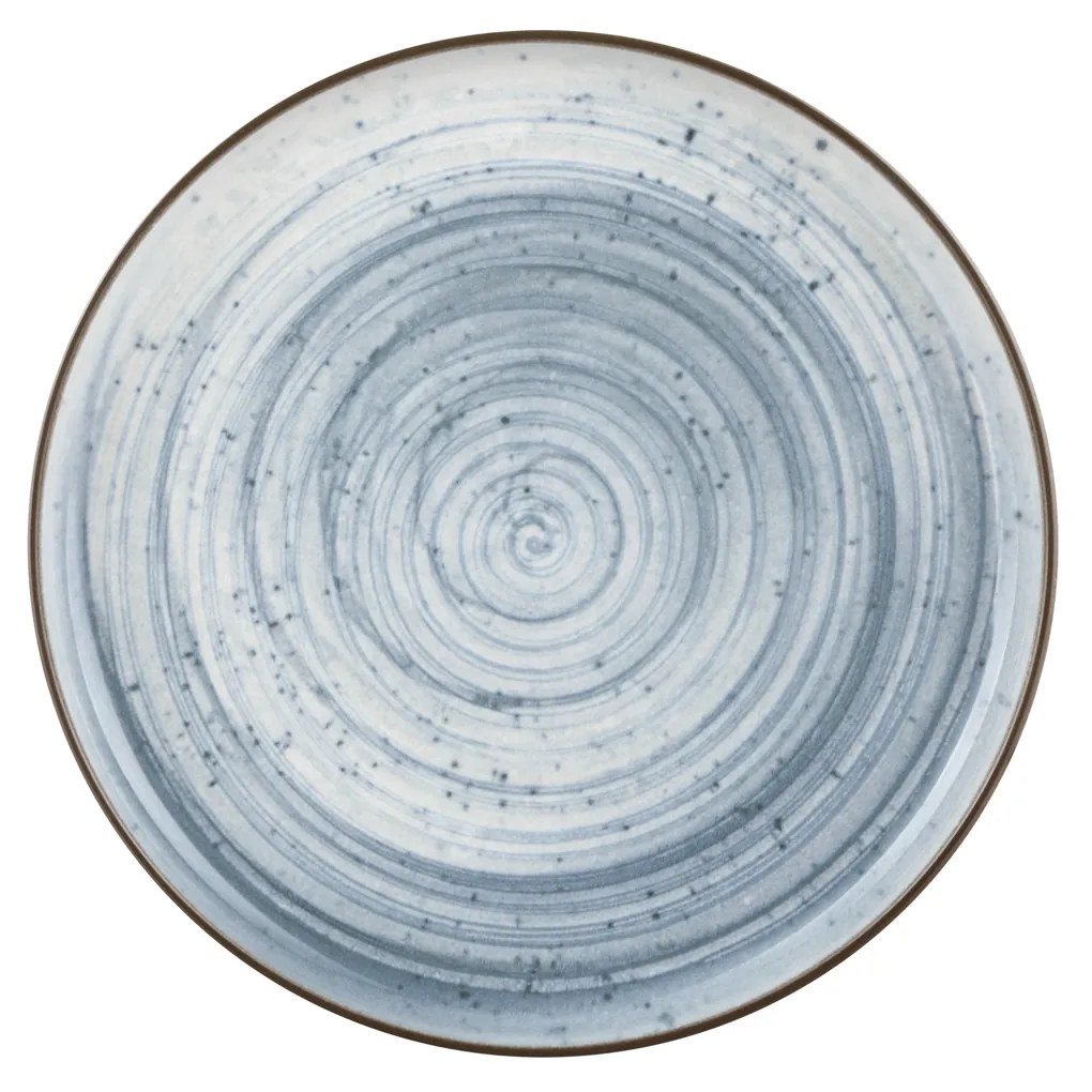 Piatto frutta in ceramica 20 cm azzurro Swirl Nordic Brillo