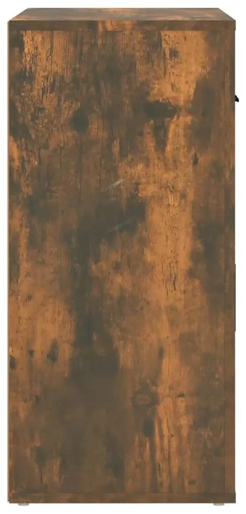 Credenza rovere fumo 80x33x70 cm in legno multistrato