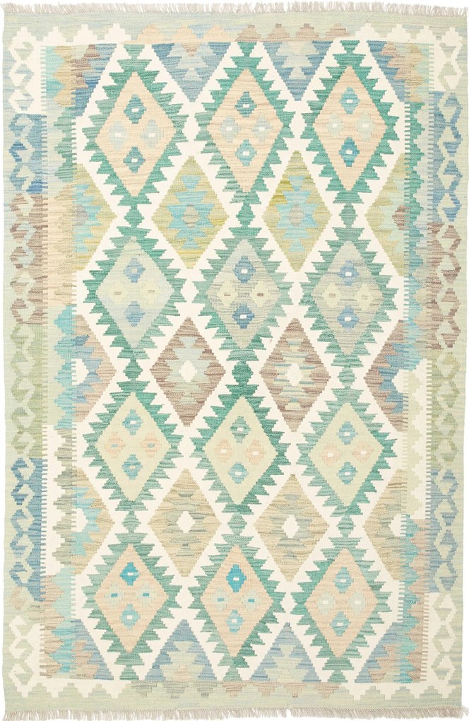 Kilim Tappeto 130x200 (Afghanistan) Tessuto A Mano