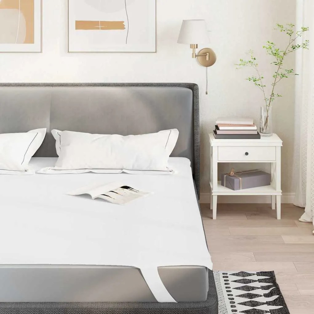 Coprimaterasso Bianco 90x190 Cm Impermeabile /