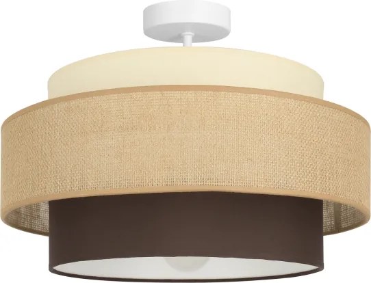 Brilagi - Plafoniera RESNA 1xE27/60W/230V Ø 40 cm beige/nero