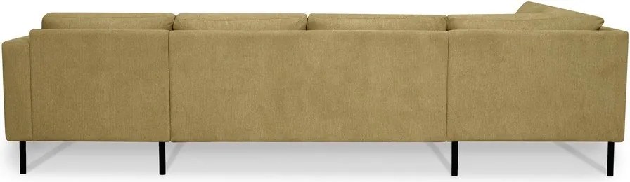 Divano angolare giallo ocra (angolo destro/"U") Hero - Scandic