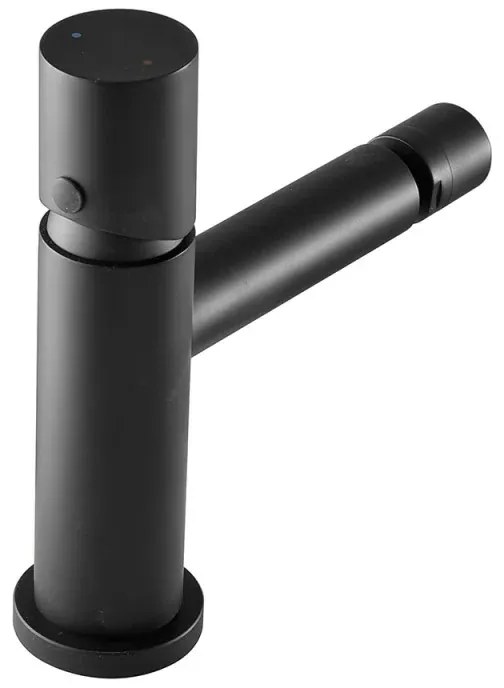 Miscelatore bidet nero opaco senza leva in acciaio inox Gemini