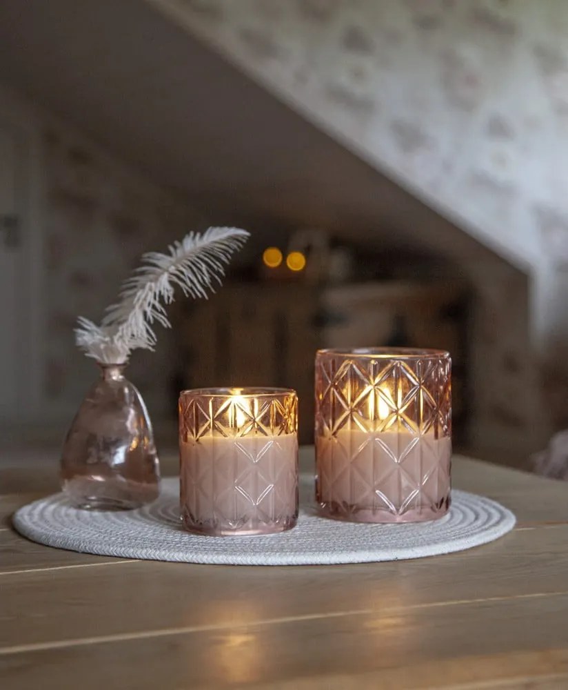 Candela a LED con alimentazione a batteria (altezza totale 10 cm) Flamme Romb – Star Trading