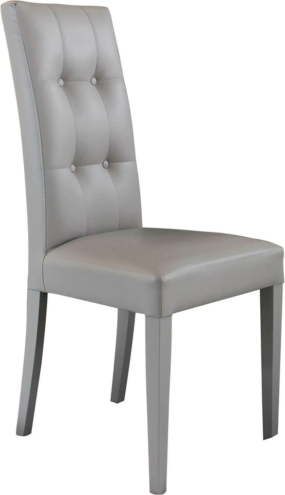 JACQUELYN - sedia moderna ecopelle con 4 bottoni